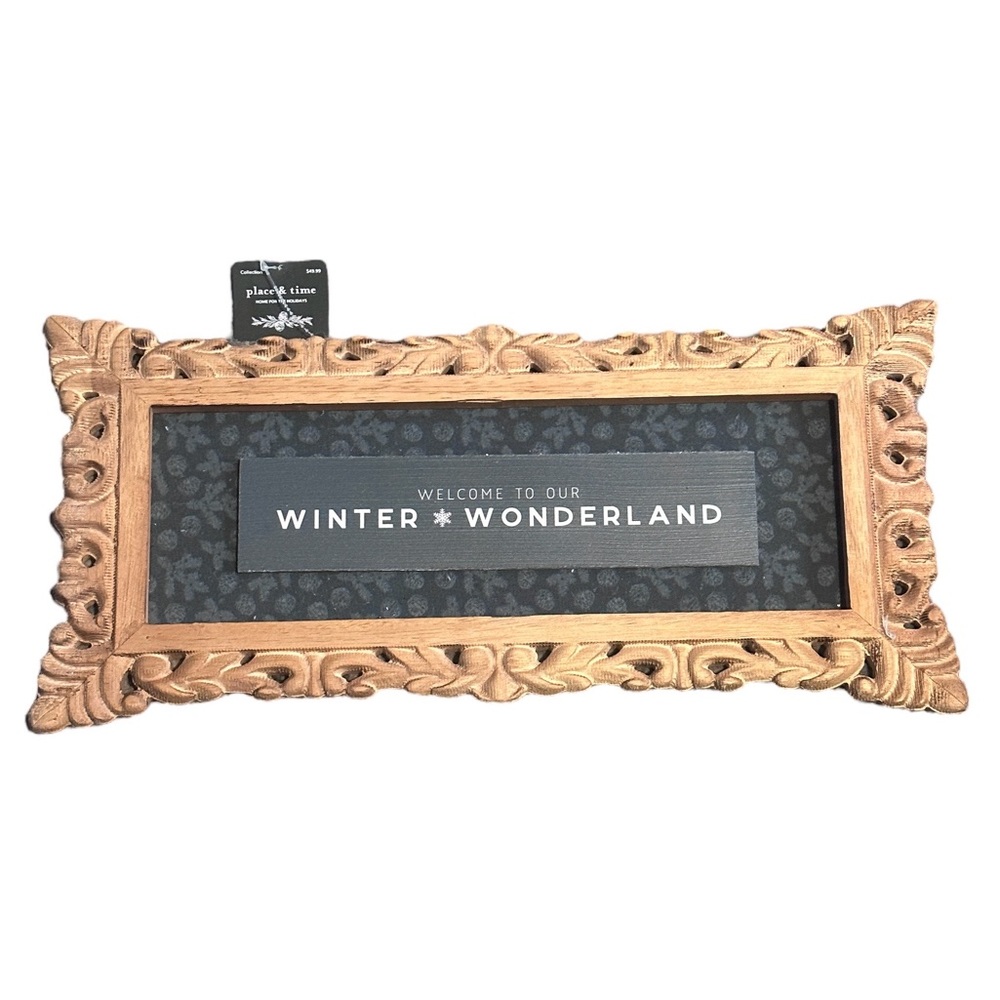 Framed Winter Wonderland Sign